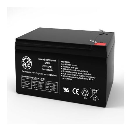 Battery Clerk AJC CSB GP12110F2 Sealed Lead Acid Replacement Battery 10Ah, 12V, F2 AJC-D10S-B-0-154289
